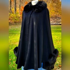 Cashmere & Fur Cape